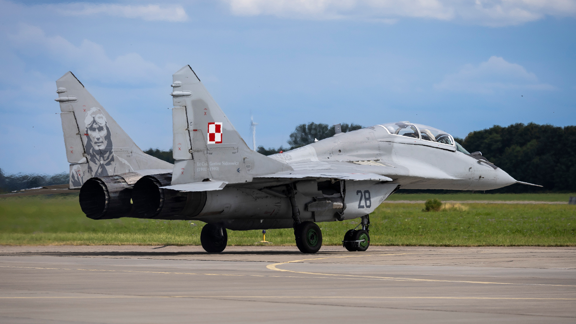 This two-seat MiG-29UB was part of the Polish contingent on Op Chessman